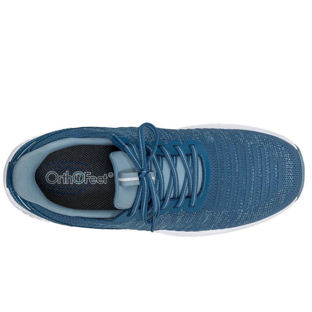 OrthoFeet Yari Hands-Free Mens Blue Sneakers 20014 X-Wide 4E Size 9.5 NEW - Picture 12 of 14